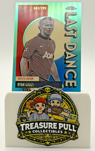 2025-26 Topps Chrome UEFA Ryan Giggs Last Dance Aqua Refractor /199 Man Utd