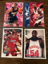 Rodney Rogers 4 card lot 1995-96 Fleer Topps Upper Deck Nuggets Clippers Wake