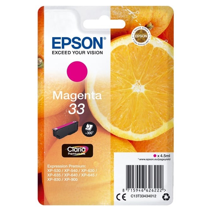Epson 33 Ink Cartridge Claria Premium Oranges Magenta - Image 5