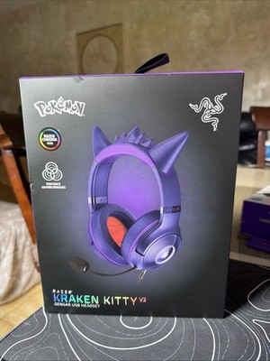 Razer - Kraken Kitty V2 Gengar USB Headset - Pokemon Edition - Purple