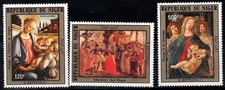 Niger 1983 Mi. 872-874 New ** 100% Airmail Christmas, Art, Paintings