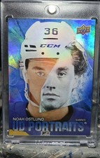 2025-26 UD Hockey Series 1 - UD Portraits Noah Ostlund #P-9 RC Buffalo Sabres