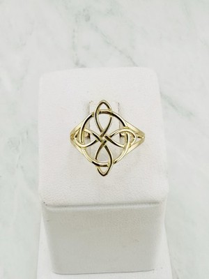 Echt 14k Gold Ring Hexenknoten Hexe - Anillo oro 14k nudo bruja