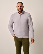 Benjy Heathered Henley Pullover Mens