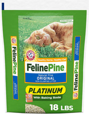 Feline Pine Platinum Non-Clumping Cat Litter, 18 lb Bag