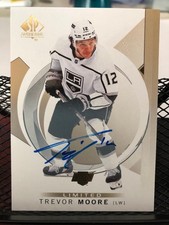 TREVOR MOORE 2024-25 SP AUTHENTIC GOLD LIMITED AUTO NO. 96 LOS ANGELES KINGS