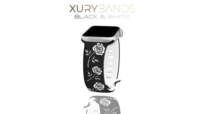 Apple Watch Luxus Silikon Rosen Armband Mystic Rose Ver. Farben  Alle Größen  