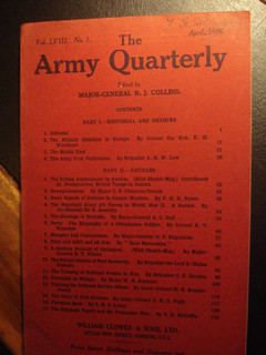 British Army Journal 1949 Cold War Military History