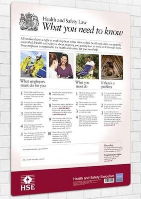 Health and safety law: what you need to know (A2 poster) (standard) by Health an