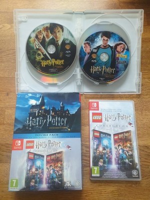 Harry Potter Collection Doppelpack - Nintendo Switch Spiel + 8 DVDs - Französische Box