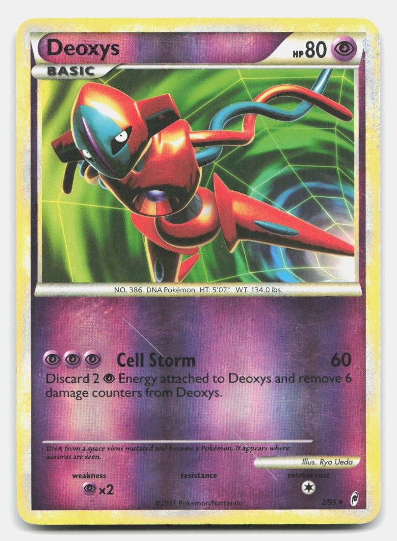 Deoxys 2/95 Rare Call of Legends Pokemon Reverse Holo MP