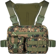 Tactical Chest Rig for Men  Women - MOLLE Chest Pack with Quick Release, Adjust