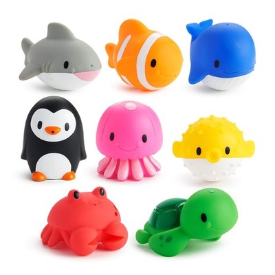 Munchkin Baby Bath Toy Squirts for Babies and Toddlers 9 Months 8 Pack, Ocean 