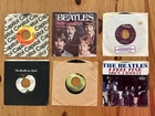 Lot of 6 THE BEATLES 45 RPM Records Sleeves Apple & Capitol