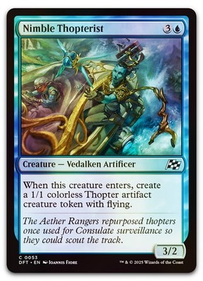 Nimble Thopterist #53 (Foil) (NM) Aetherdrift DFT Magic MTG