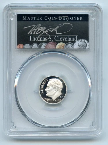 2018 S 10C Silver Roosevelt Dime PCGS PR70DCAM FS Thomas Cleveland