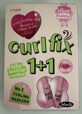 Etude Curl Fix Mascara 1 + 1, 24 Hours Lasting Curling, New