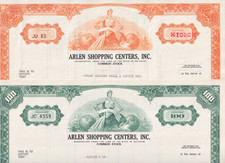 2 St&uuml;ck, ARLEN SHOPPING CENTERS, Delaware 1970, HWP&rsquo;s