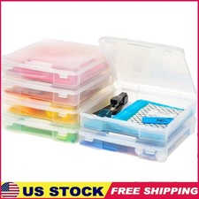 Clear Storage Case 12x12 Paper Organizational Crafts Portable Container New