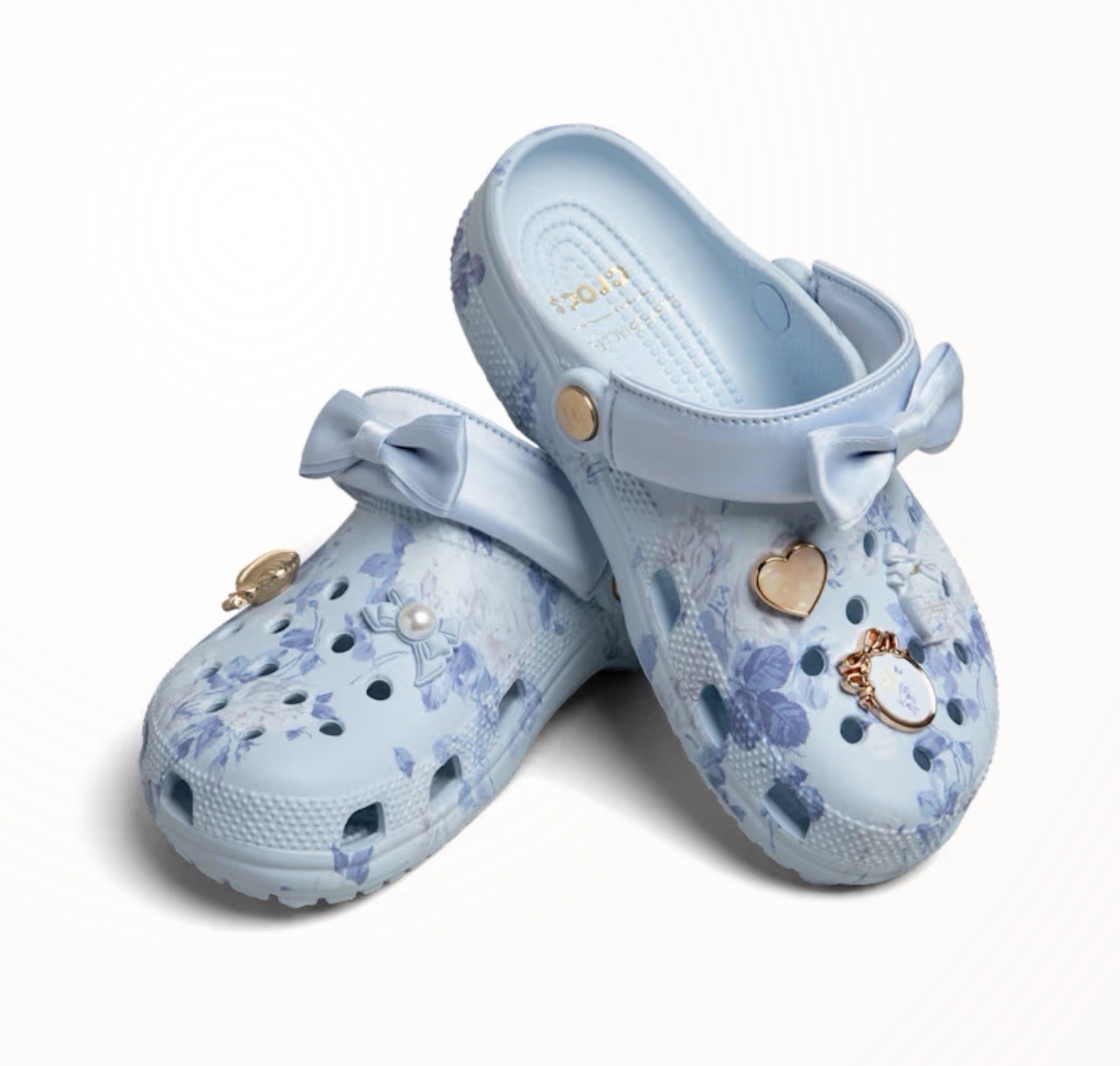 Love Shack Fancy X Crocs NIB Unisex Mineral Blue Classic Clog Size 7 Women's