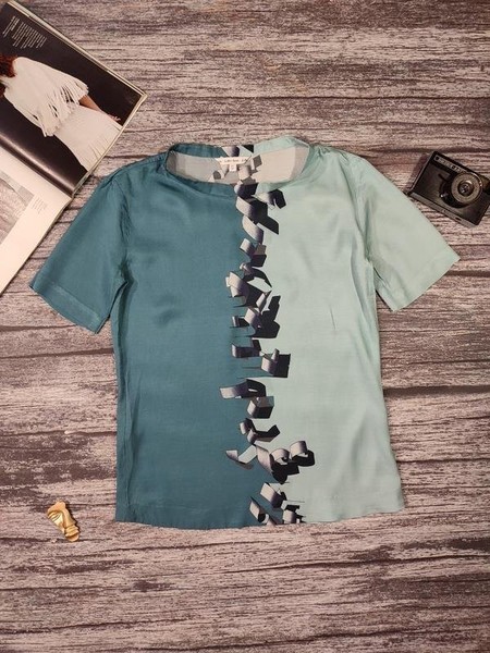 Women & Other Stories Shirt Turquoise Viscose 36 /