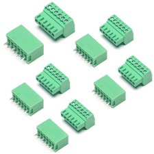 5 Set 6 Pin 2.54 mm Pitch PCB Screw Terminal Block Connector with Straight Pi...