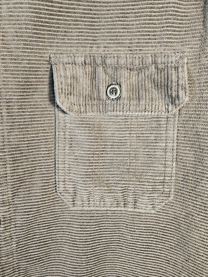 Vtg Union Bay Mens Green Corduroy Collared Long Sleeve Shirt Size L Button Down - Image 2 of 4