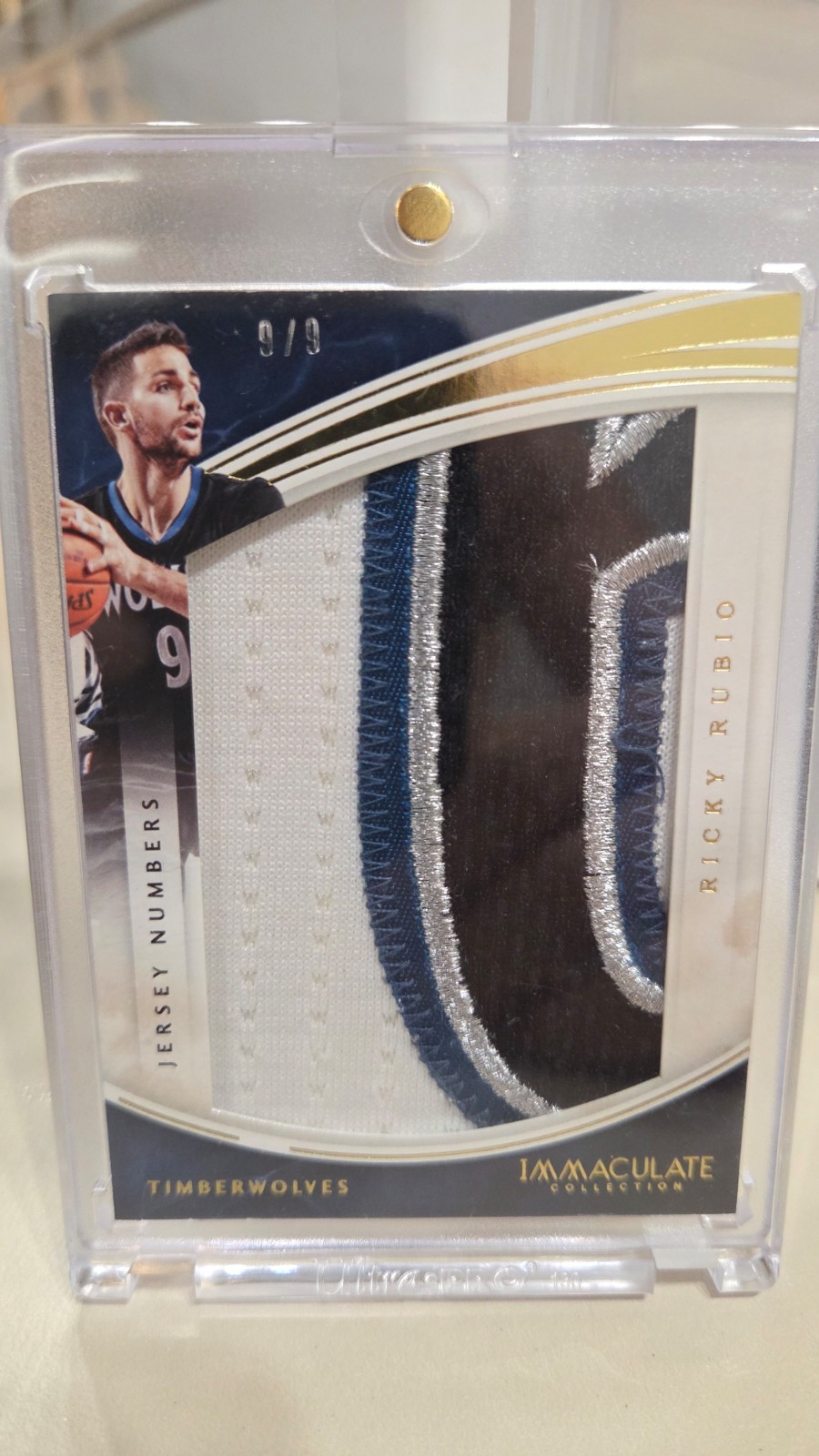 2015-16 Panini Immaculate Ricky Rubio Patch 9/9