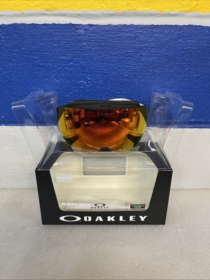 Oakley Flight Deck L Snow Goggle Matte Black W/ Prizm Torch Iridium Lenses Used