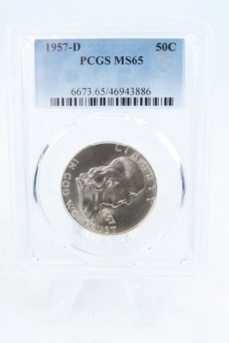 1957-D PCGS MS65 Franklin Half Dollar Business Strike 50C