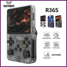 128G R36S Retro Handheld Video Game Console Linux System 3.5 Inch IPS Screen