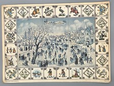 Vtg Paper Advent Calendar Danish Vrolijk Kerstfeest 1981 World Book Childcraft