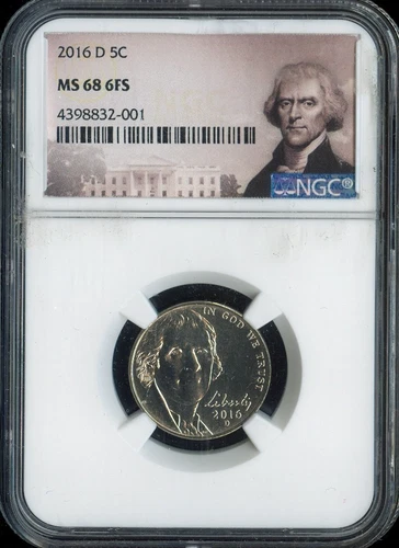 2016 D Jefferson Nickel NGC MS68 FS - Auction