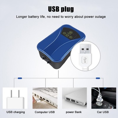 Rechargeable Air Pump AC/DC Pump Portable Dual Use USB Or Rechargeable Oxyge SET
