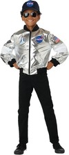 Deluxe NASA Flight Jacket Space Astronaut Fancy Dress Up Halloween Child Costume