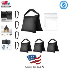 4 Pack Sand Bags for Weight, Heavy Duty Sandbags for Light Stand Tripod, Phot...