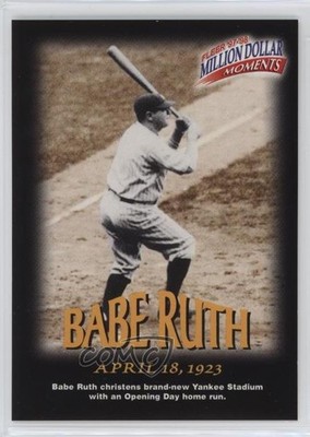 1997-98 Fleer Million Dollar Moments Babe Ruth #3 HOF 0yz8