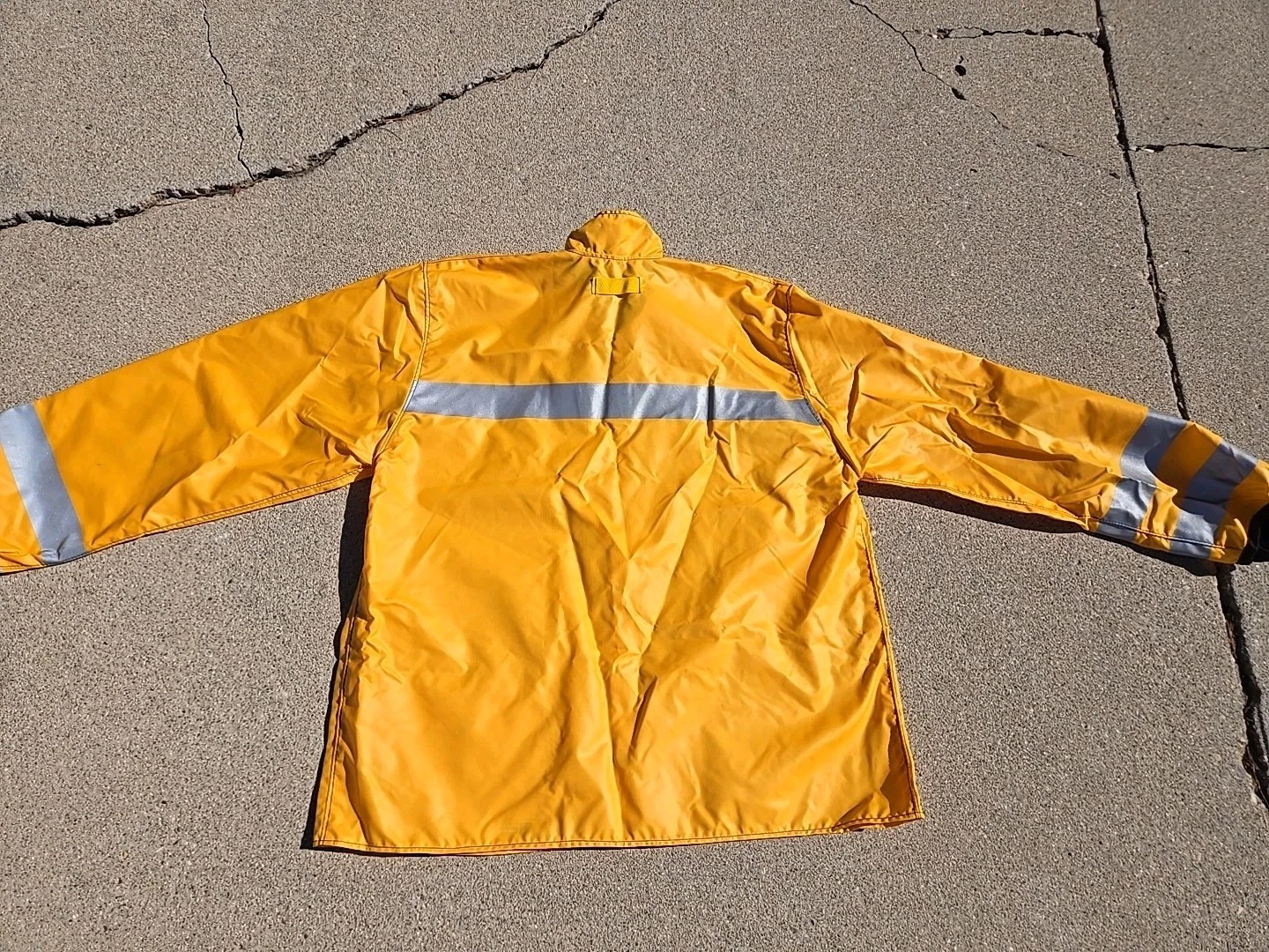 Heavy Weight Hi-Vis Reflective Slicker Jacket (Yellow) Made In USA, NWOT π₯ - product detail image 11