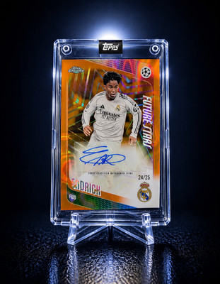  ENDRICK AUTO /25 TOPPS CHROME   REAL MADRID BRAZIL  FUTURE STAR ROOKIE 