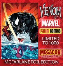 VENOM #1 MCFARLANE FOIL PANINI MEGACON VARIANT LTD 1K Sold OUT