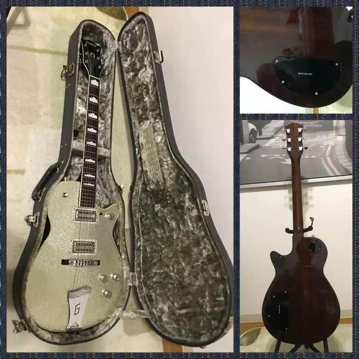 Electric Guitar Gretsch 6129 Silver Jet 1989 with Case SN 891234