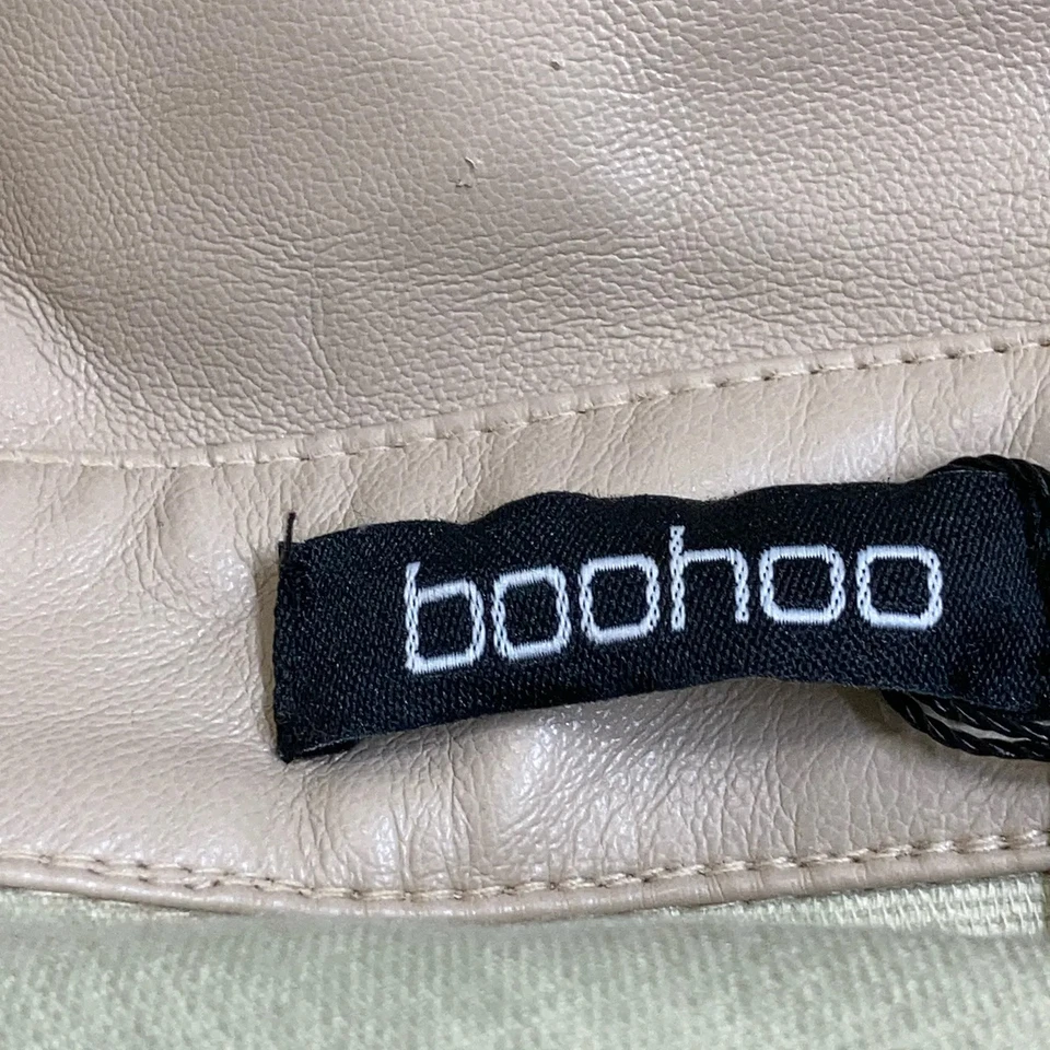 Boohoo, Oberhemd, Damen, Größe: M, Braun, Baumwolle/Polyurethan, Einfarbig #6sI - Bild 3 von 4