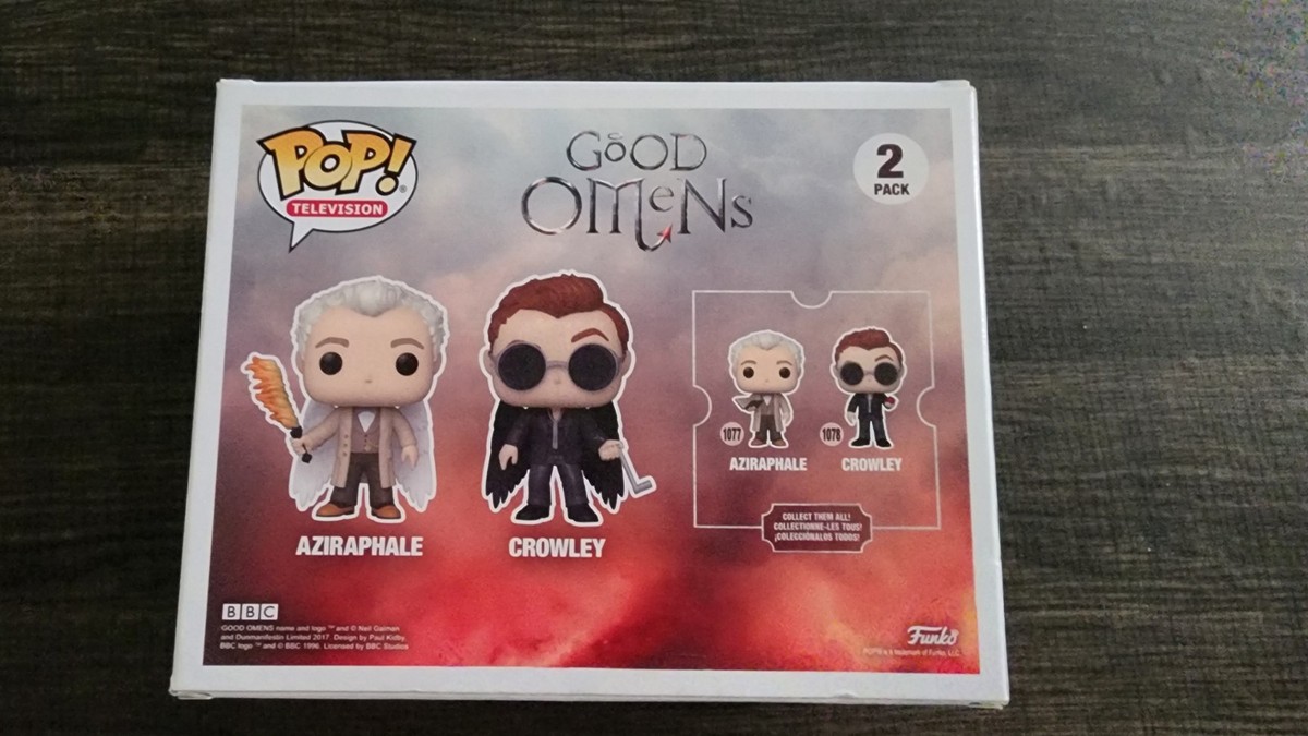 Funko Pop! Vinyl: Aziraphel & Crowley - 2 Pack for sale online | eBay