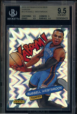 Russell Westbrook 2015 Panini Excalibur Kaboom #12 BGS 9.5 Gem Mint