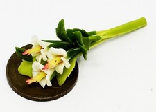 Dolls House Pink And White Orchids 1:12 Scale Garden Flower Accessory 3s tumdee