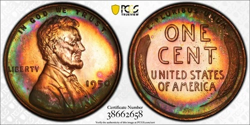 1950-P Lincoln Wheat Cent Proof — photo from another recent sale
