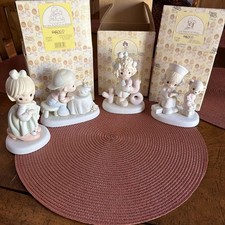 Precious Moments-4 Figurines-3 Boxes Included-Everything Pictured