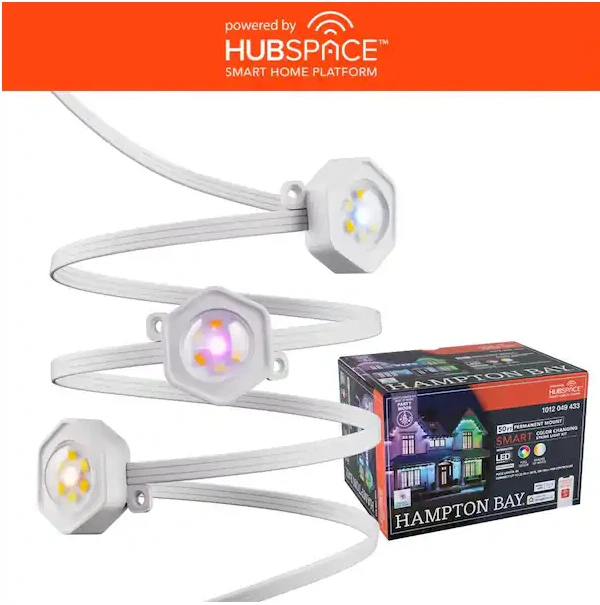30 LED 50 ft. Plug-in Mini Integrated LED Novelty Permanent Outdoor String Light - Image 3 of 4