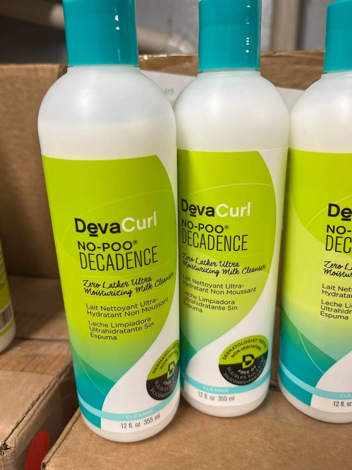 (4) 12oz Deva curl no poo decadence zero lather ultra milk cleanser Devacurl - Image 2 of 2
