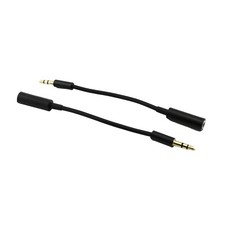 10x 3.5mm 1/8" TRS Stereo Male Plug To Female Jack M/F Adapter Short Audio Cable